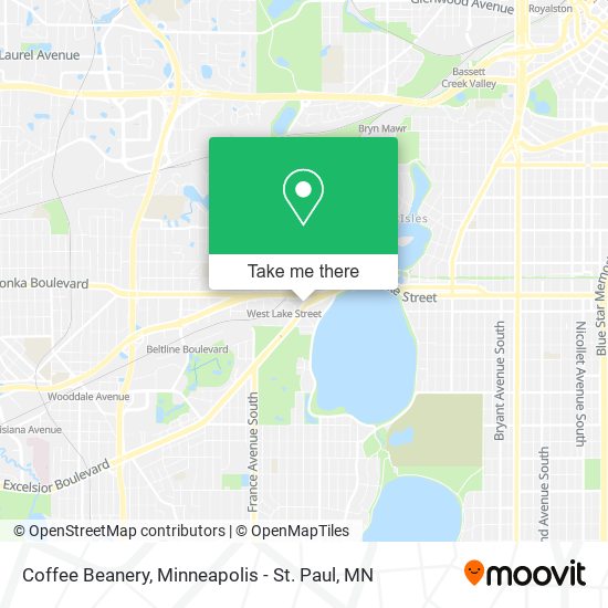 Mapa de Coffee Beanery
