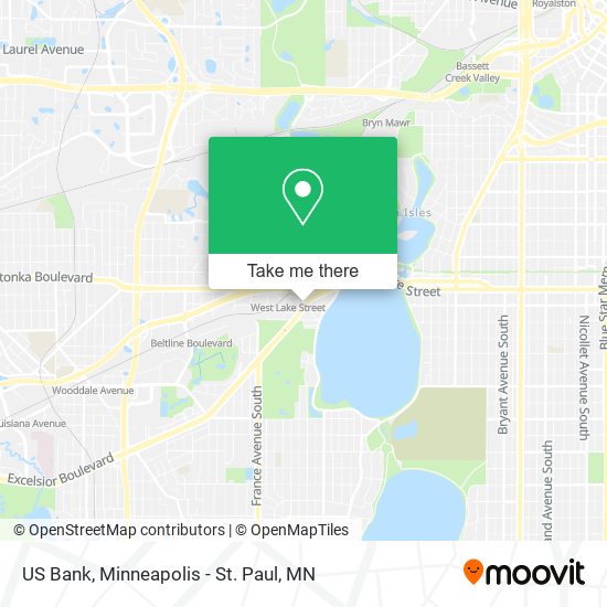 Mapa de US Bank