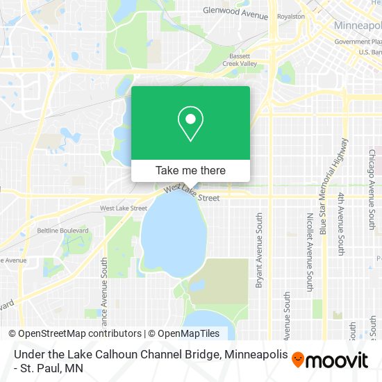 Mapa de Under the Lake Calhoun Channel Bridge
