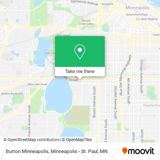 Mapa de Burton Minneapolis