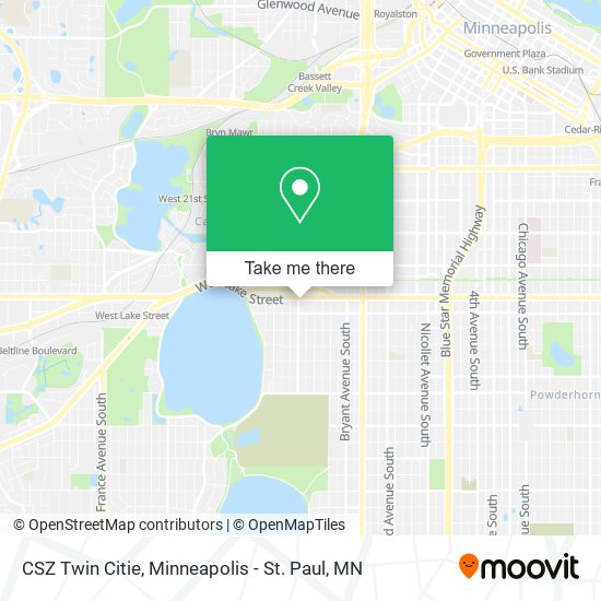CSZ Twin Citie map