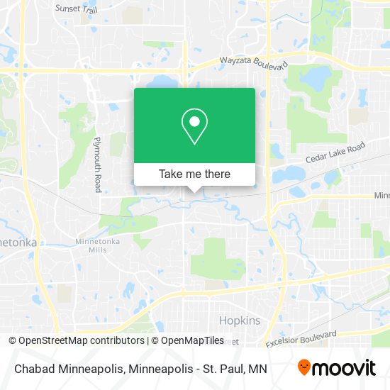 Chabad Minneapolis map