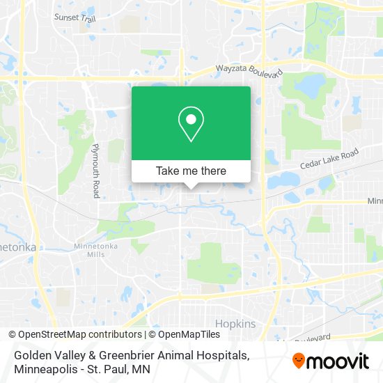 Mapa de Golden Valley & Greenbrier Animal Hospitals