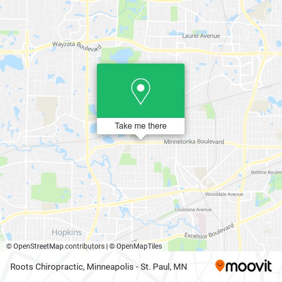 Roots Chiropractic map