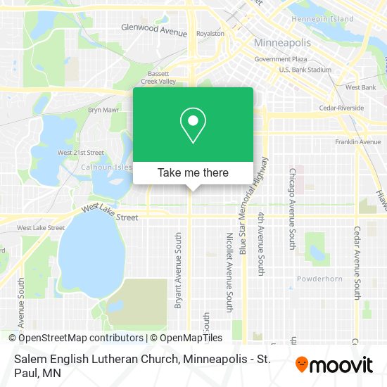 Salem English Lutheran Church map