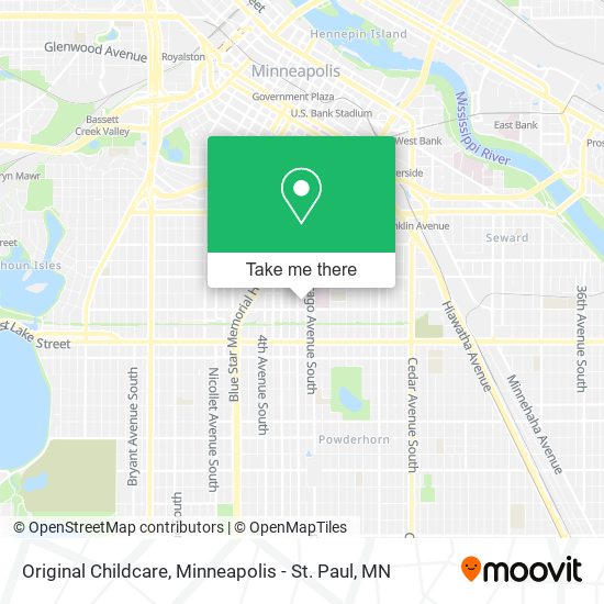 Mapa de Original Childcare