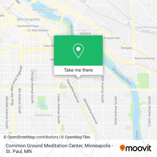 Common Ground Meditation Center map
