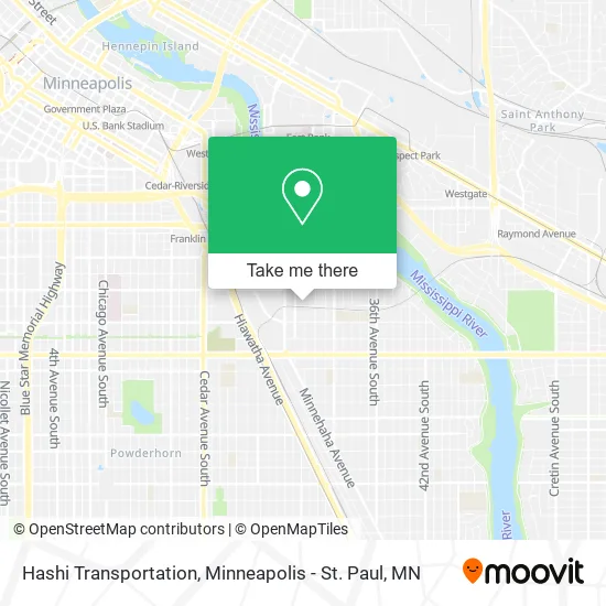 Hashi Transportation map