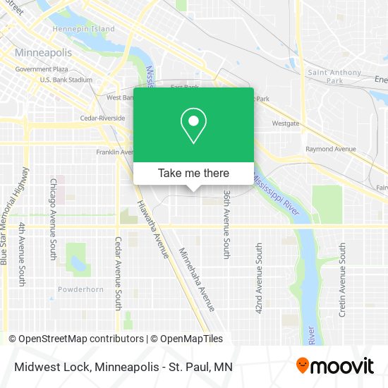 Midwest Lock map