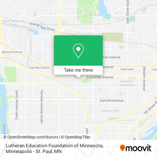Mapa de Lutheran Education Foundation of Minnesota