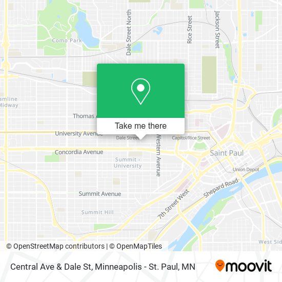 Mapa de Central Ave & Dale St