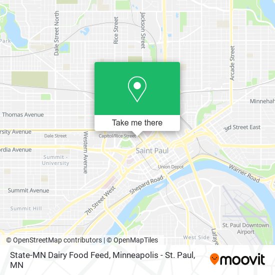 State-MN Dairy Food Feed map