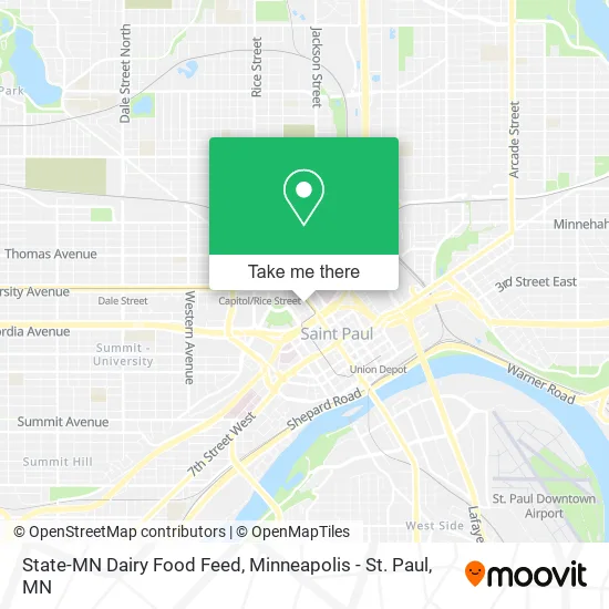 State-MN Dairy Food Feed map