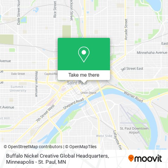 Buffalo Nickel Creative Global Headquarters map