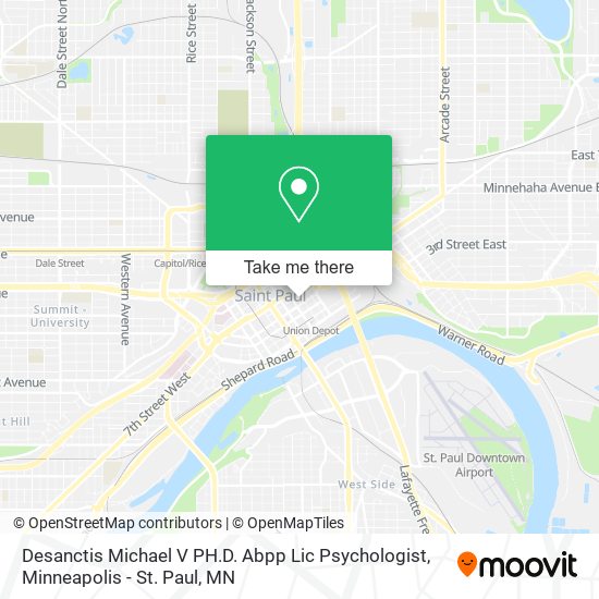 Desanctis Michael V PH.D. Abpp Lic Psychologist map
