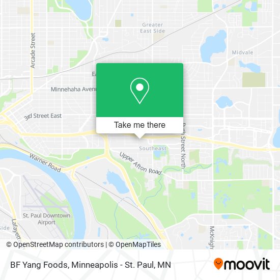 BF Yang Foods map
