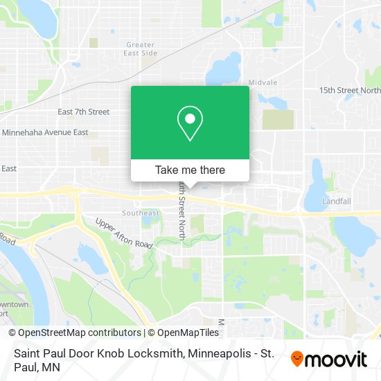 Saint Paul Door Knob Locksmith map