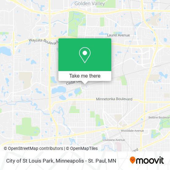 City of St Louis Park map