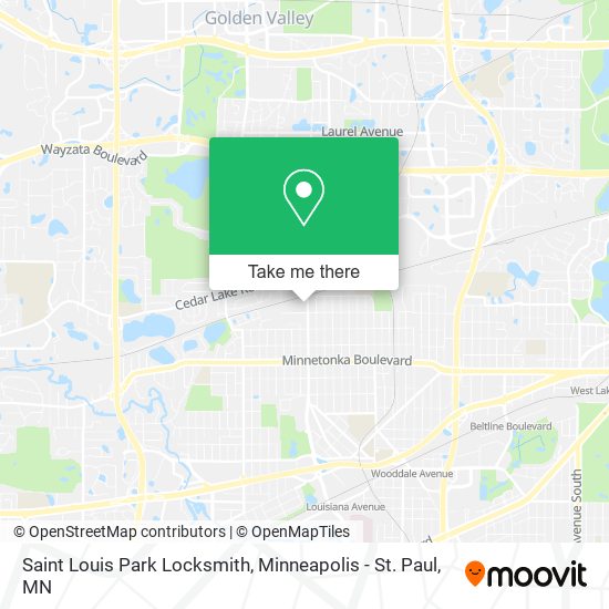 Saint Louis Park Locksmith map