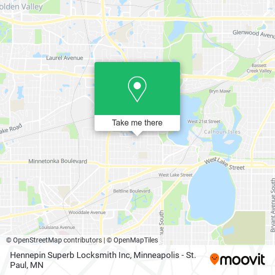 Mapa de Hennepin Superb Locksmith Inc