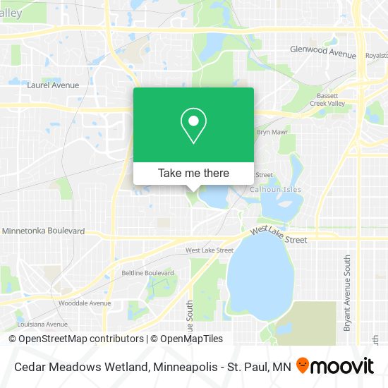 Mapa de Cedar Meadows Wetland