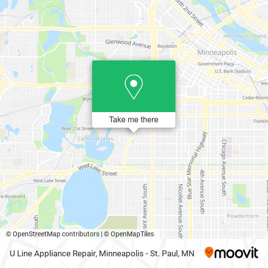 Mapa de U Line Appliance Repair