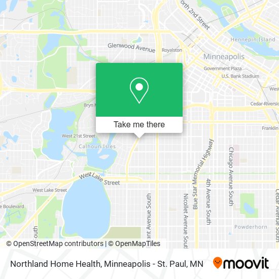 Northland Home Health map