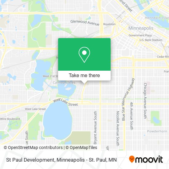 Mapa de St Paul Development