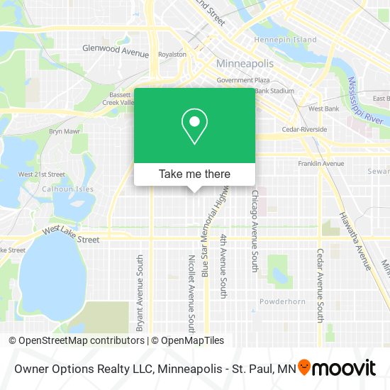 Owner Options Realty LLC map