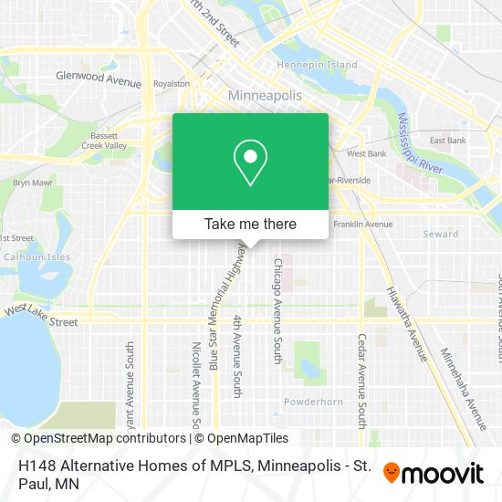 H148 Alternative Homes of MPLS map