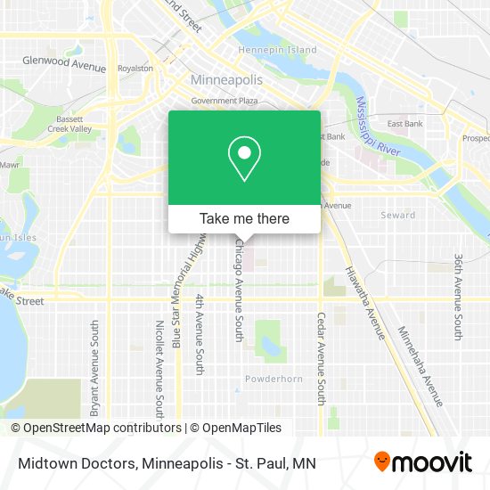 Mapa de Midtown Doctors