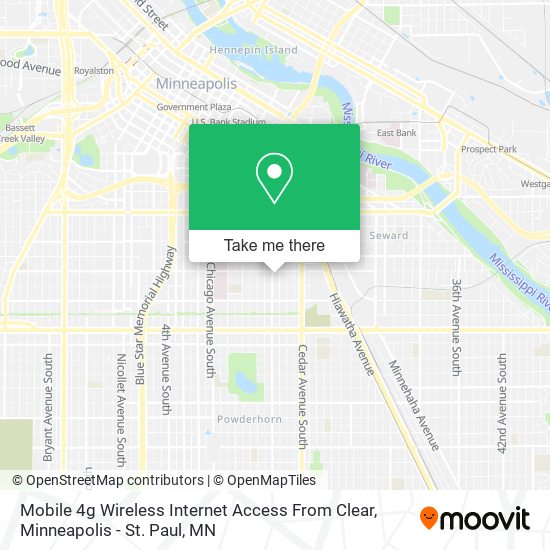 Mobile 4g Wireless Internet Access From Clear map