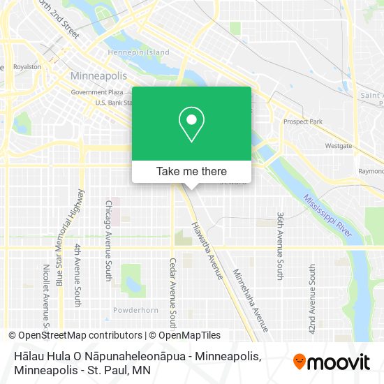 Mapa de Hālau Hula O Nāpunaheleonāpua - Minneapolis