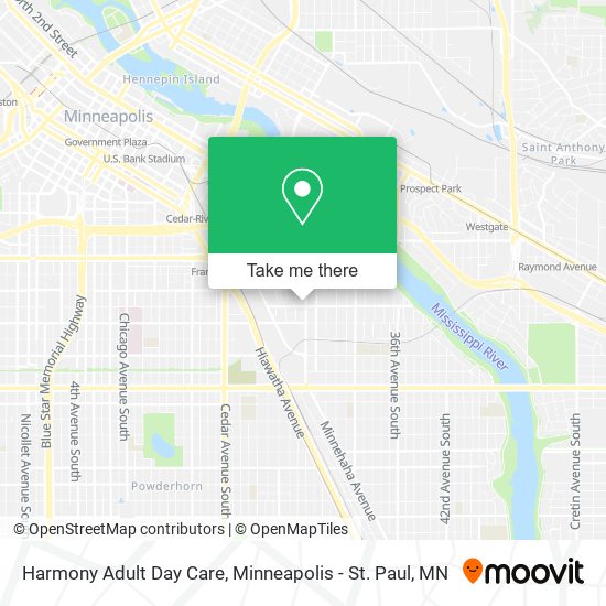 Harmony Adult Day Care map