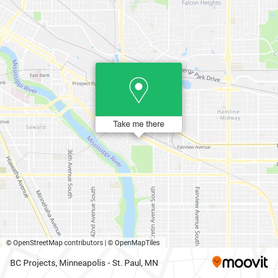 BC Projects map