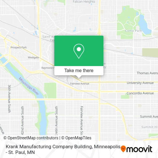 Krank Manufacturing Company Building map