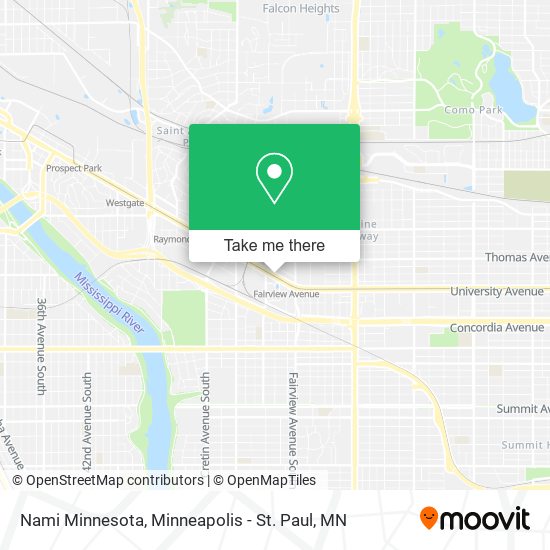 Nami Minnesota map