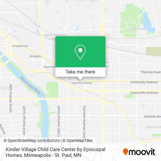 Kinder Village Child Care Center by Episcopal Homes map