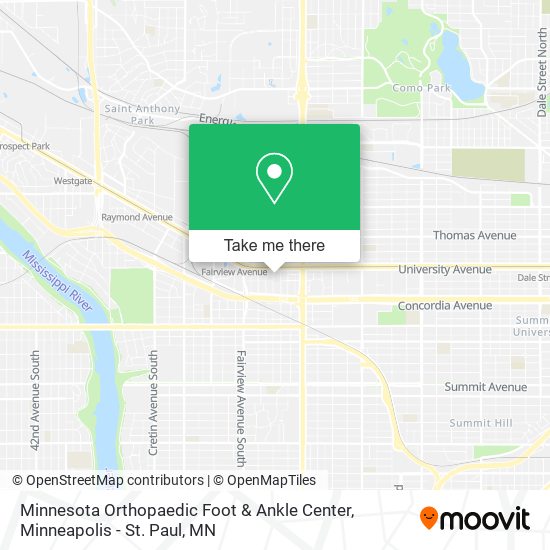 Minnesota Orthopaedic Foot & Ankle Center map