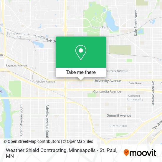 Weather Shield Contracting map