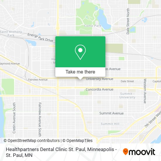 Mapa de Healthpartners Dental Clinic St. Paul