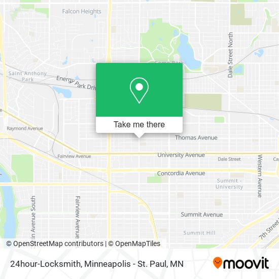 24hour-Locksmith map