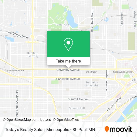 Today's Beauty Salon map