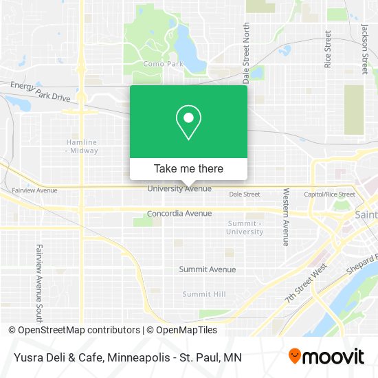 Mapa de Yusra Deli & Cafe