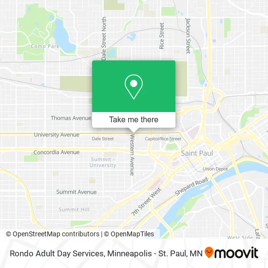 Rondo Adult Day Services map