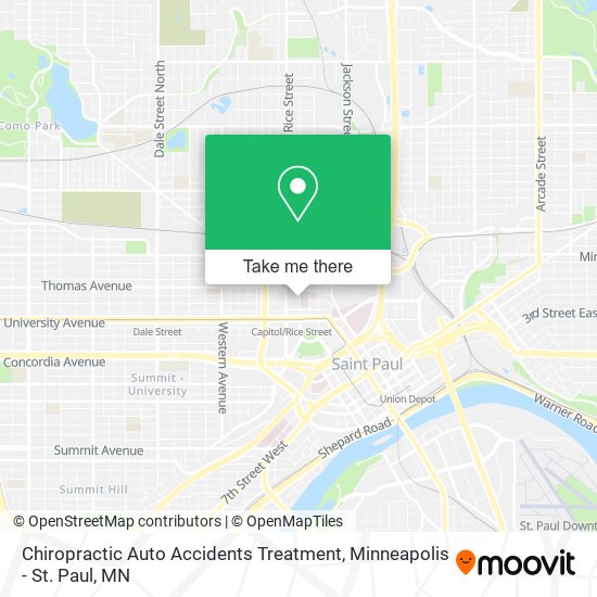 Chiropractic Auto Accidents Treatment map