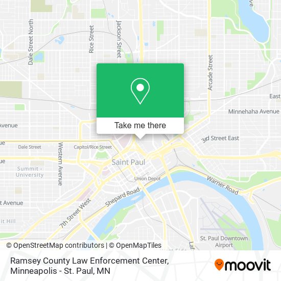 Ramsey County Law Enforcement Center map