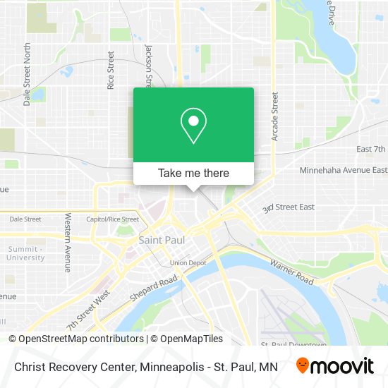 Christ Recovery Center map