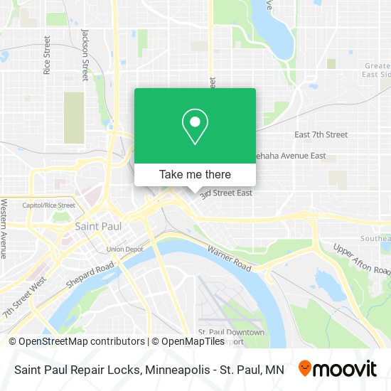 Saint Paul Repair Locks map