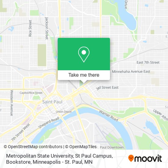 Mapa de Metropolitan State University, St Paul Campus, Bookstore